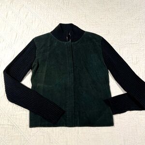 Rue21 Green and Black Bomber Jacket